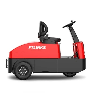 Rijden op een elektrische sleeptractor